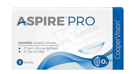 Buy CooperVision Aspire Pro Monthly Disposable Spherical Silicone Hydrogel Contact Lenses