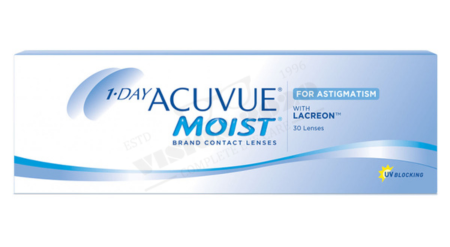 Buy Acuvue Moist - Toric Lenses 1 Day Daily Disposible for Astigmatism Contact Lenses